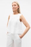 Core Linen Shell Top  Whisper White  hi-res