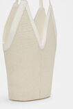 Angular Woven Tote  Cream  hi-res