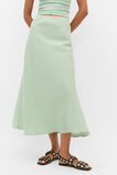 Linen Minimalist Skirt  Eucalyptus  hi-res
