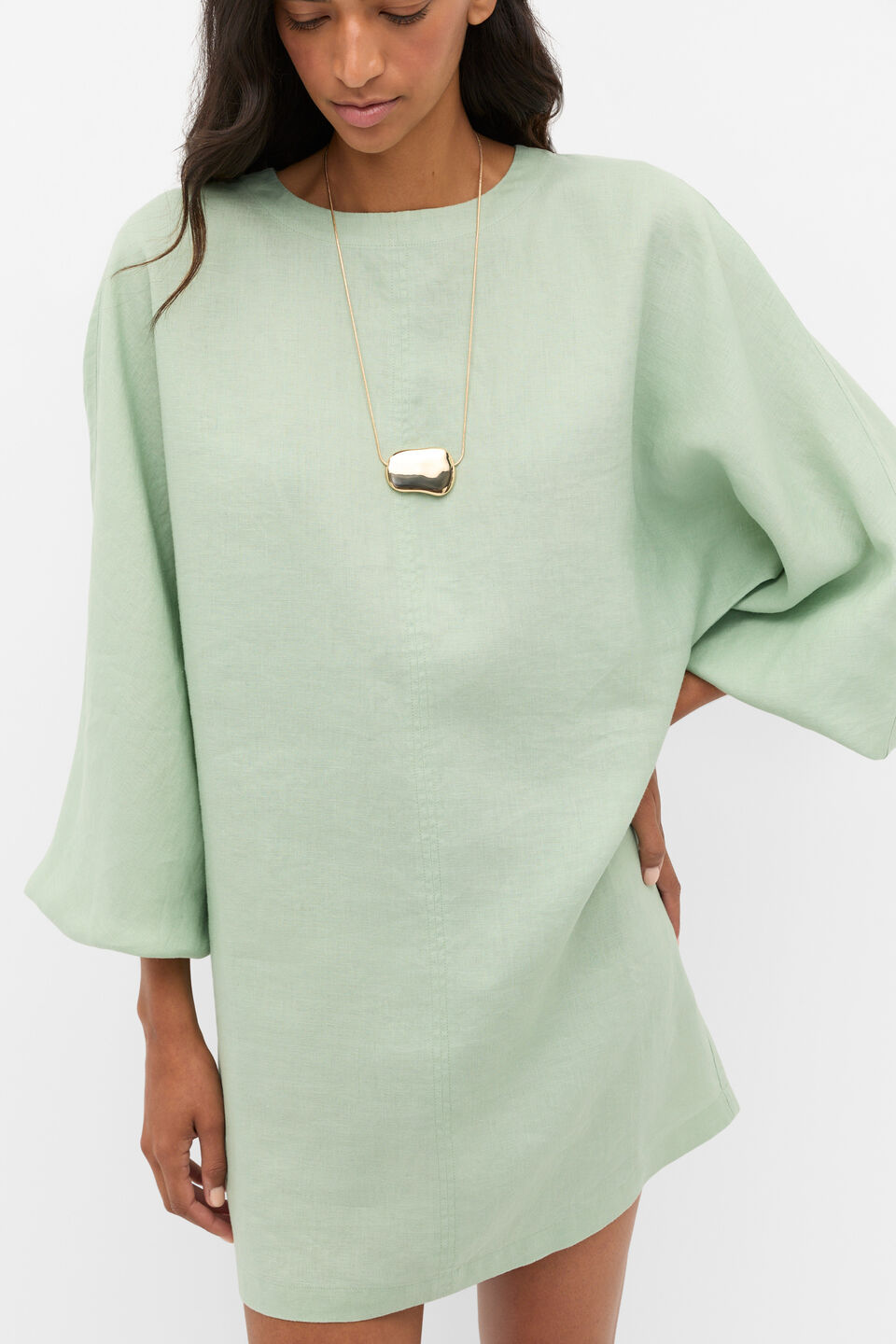 Adjustable Pendant Necklace  Gold