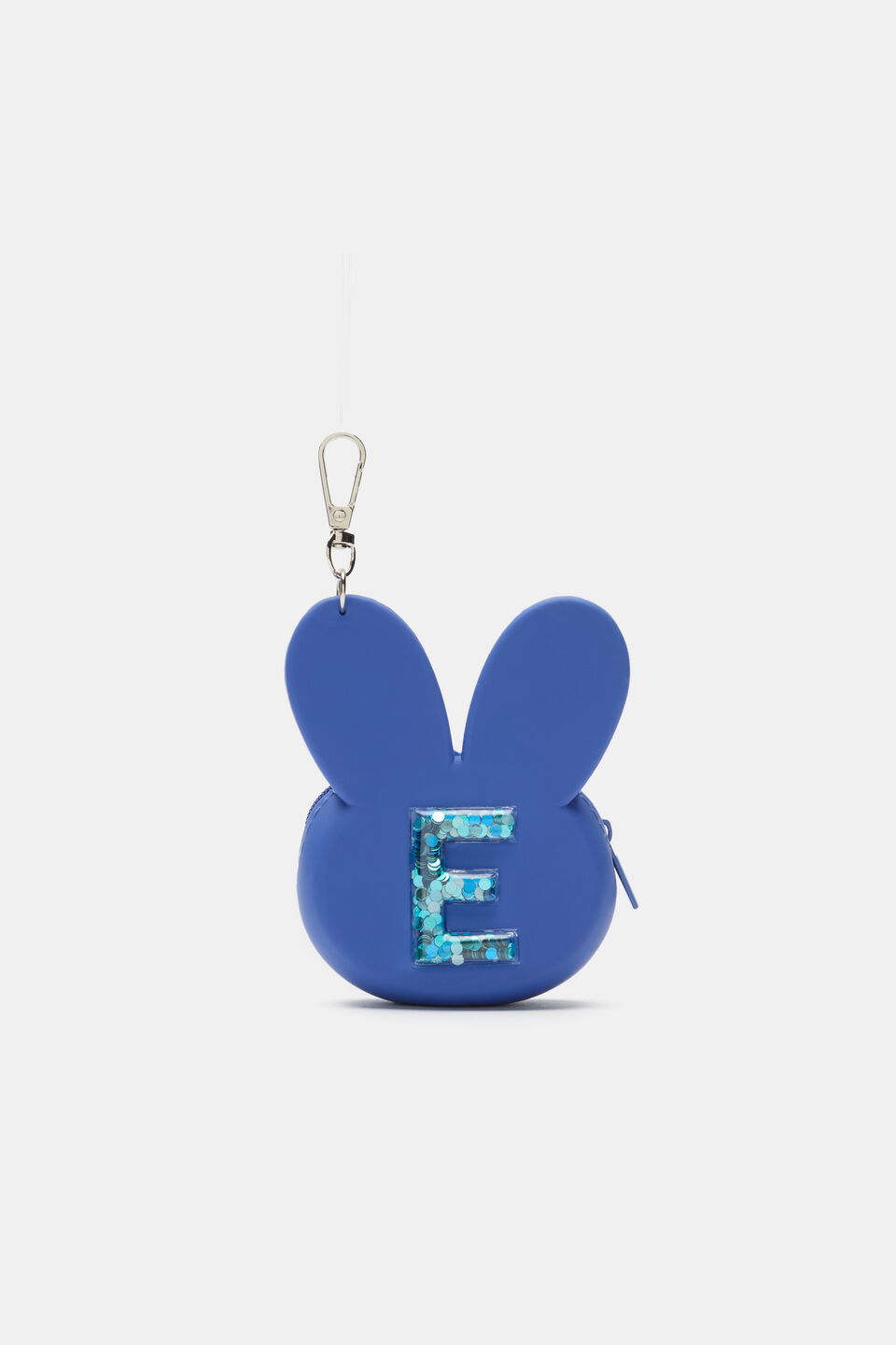 Bunny Silicone Initial Keyring  E