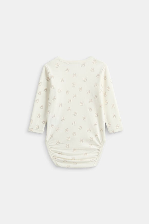 Bunny Logo Wrap Bodysuit  Classic Cream  hi-res