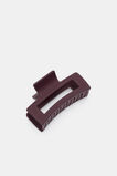 Rectangle Hair Claw  Plum Red  hi-res