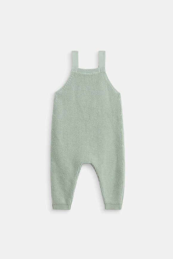 Knit Logo Overall  Sage  hi-res