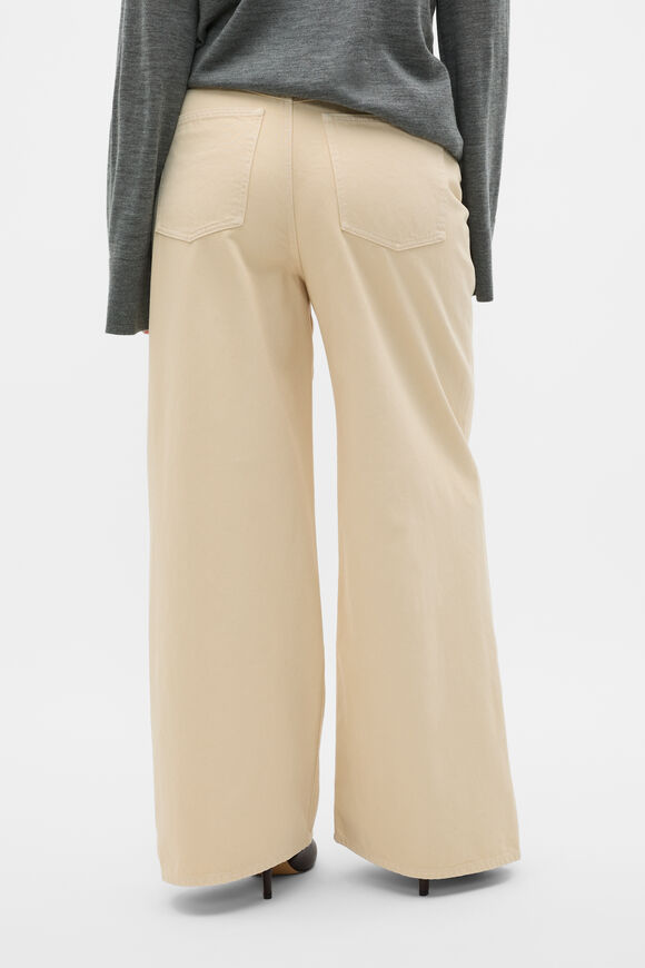 Overdyed Palazzo Jean  Vanilla Cream  hi-res