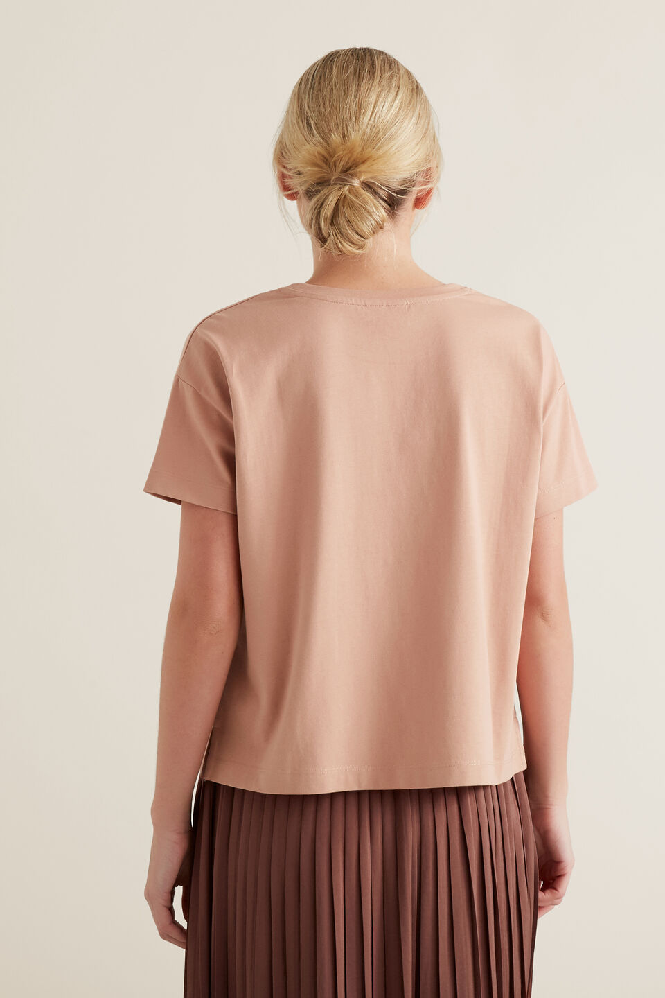 Boxy Split Hem Tee  