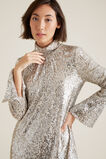 High Neck Sequin Dress    hi-res