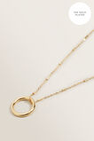 Circle Pendant Necklace  9  hi-res