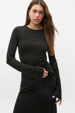 Micro Jersey Layering Top  Black  hi-res