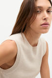 Cashmere Knit Vest  Oat Marle  hi-res