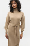 Tie Knit Midi Dress  Rye Marle  hi-res