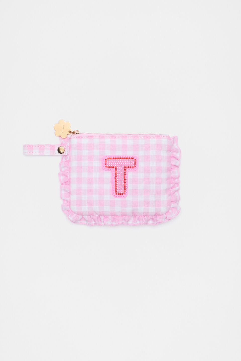 Beaded Initial Purse  T