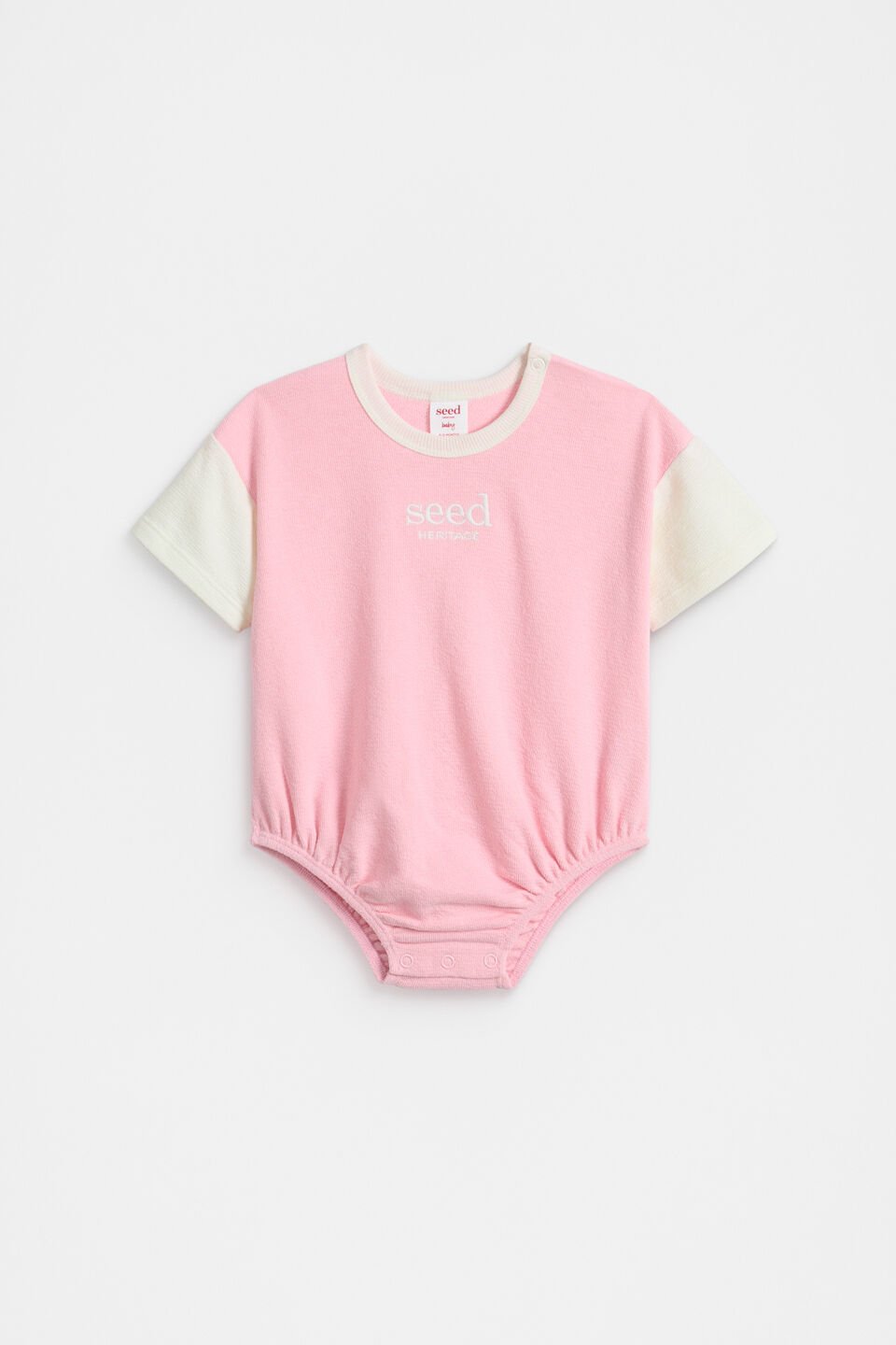 Logo Oversized Bodysuit  Bubblegum