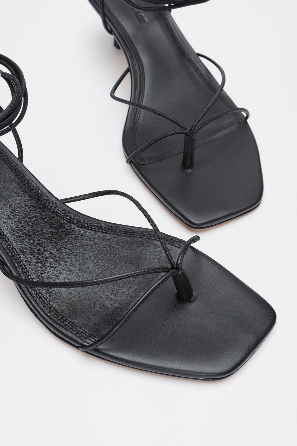 Stevie Lace Up Heel  Black