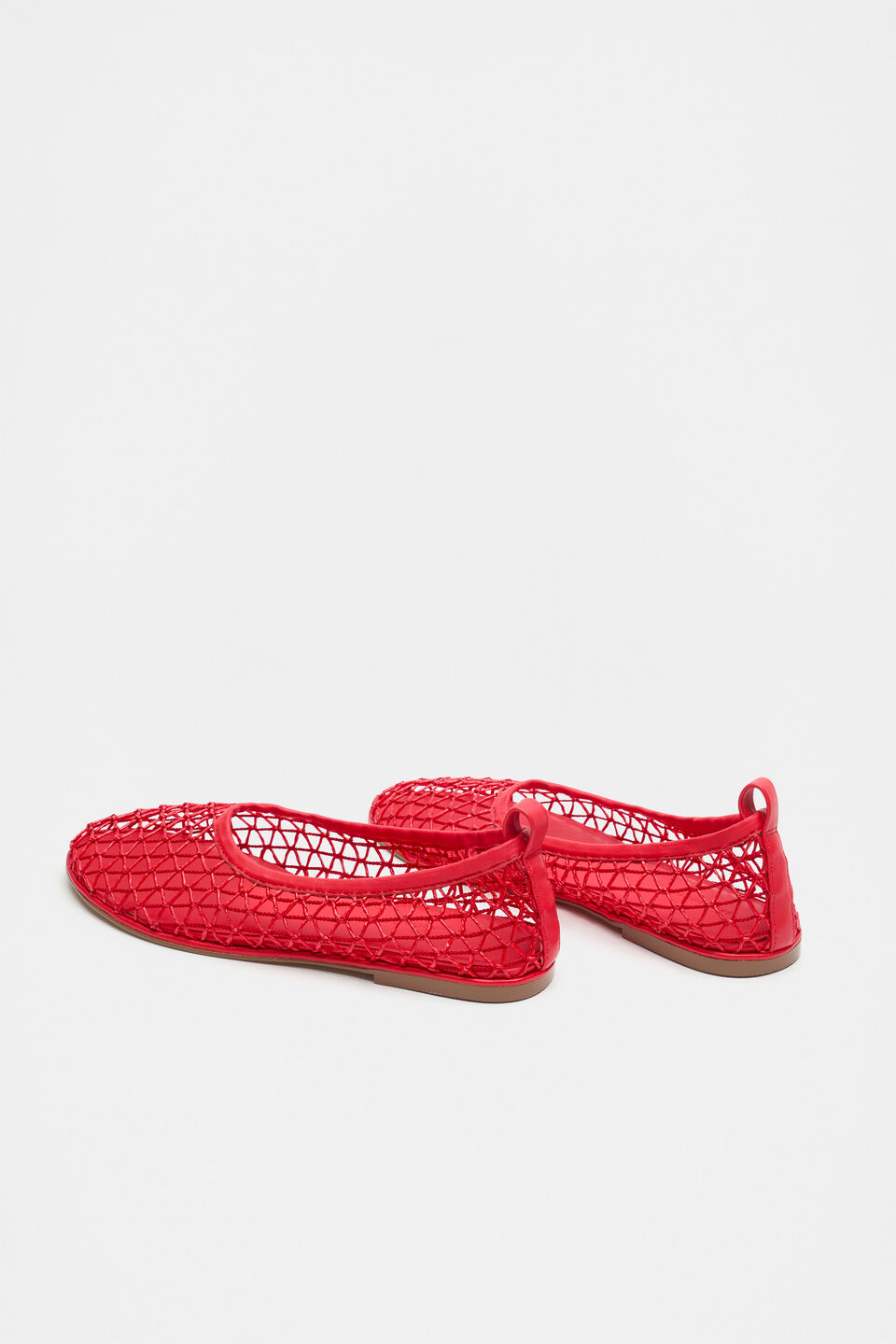 Parker Open Weave Ballet Flat  Electric Crimson