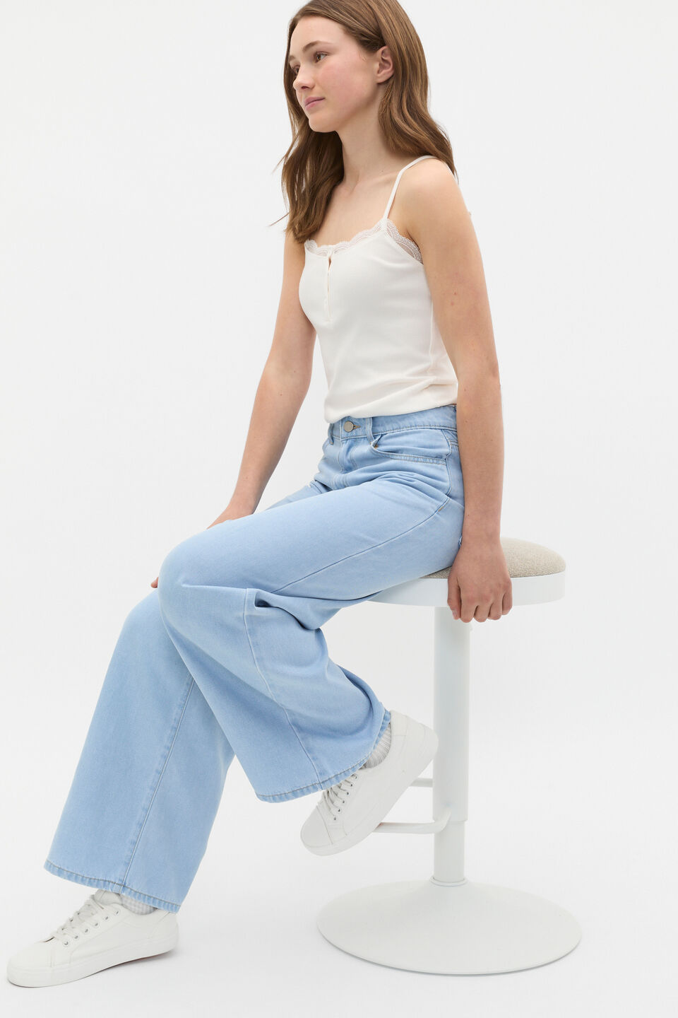 Lace Trim Cami  Canvas