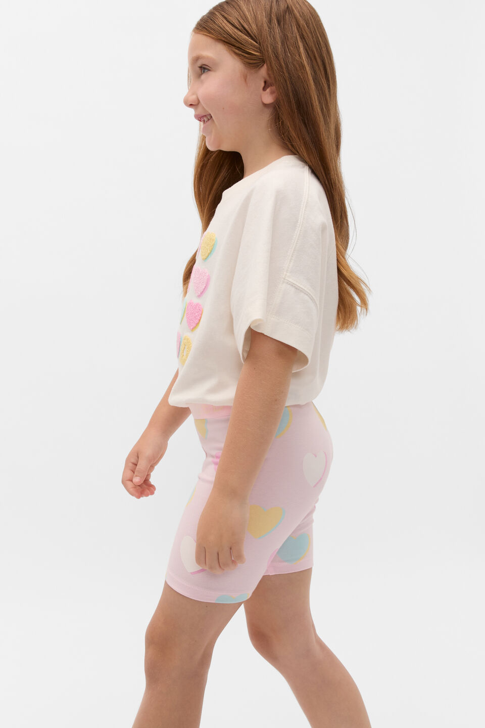 Heart Bike Short  Pink Lemonade