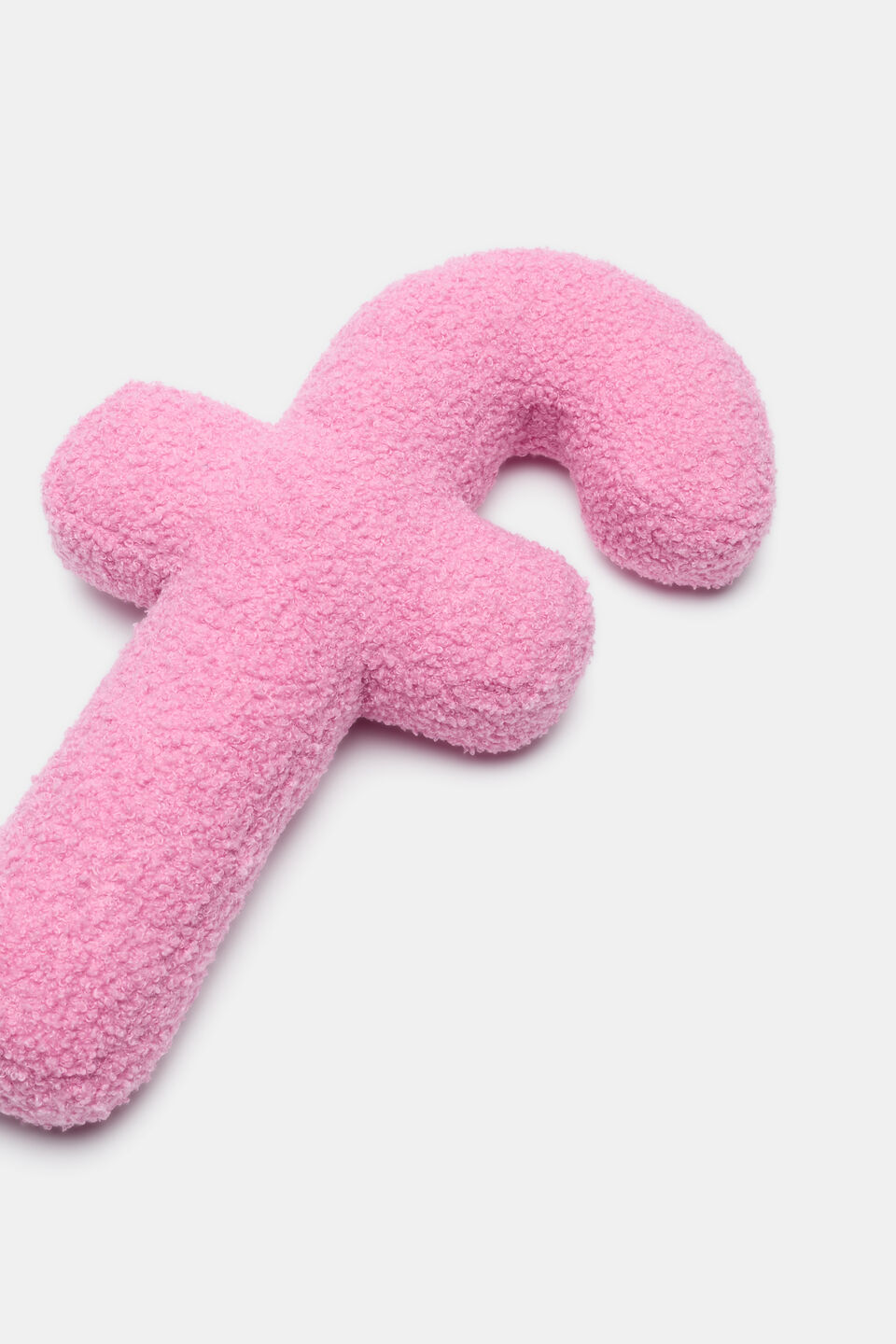 Pink Boucle Initial Cushion  F
