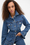 Denim Cinch Waist Jacket  Heritage Wash  hi-res