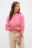 Merino Button Up Knit Cardigan  Bubblegum Pink Marle  hi-res