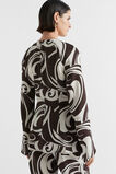 Jacquard Swirl Blouse  Retro Swirl  hi-res
