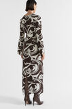 Jacquard Swirl Midi Dress  Retro Swirl  hi-res