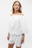 Linen Off Shoulder Top  Whisper White  hi-res