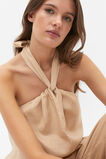 Linen Halter Top  Nougat  hi-res