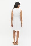 Linen Twist Front Mini Dress  Whisper White  hi-res