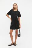 Crepe Knit Swing Dress  Black  hi-res