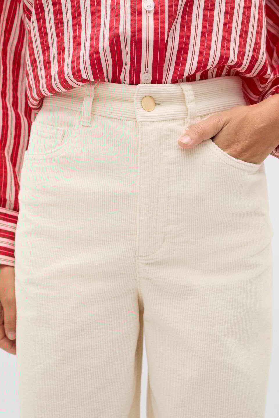 Corduroy Pant  Coconut Cream
