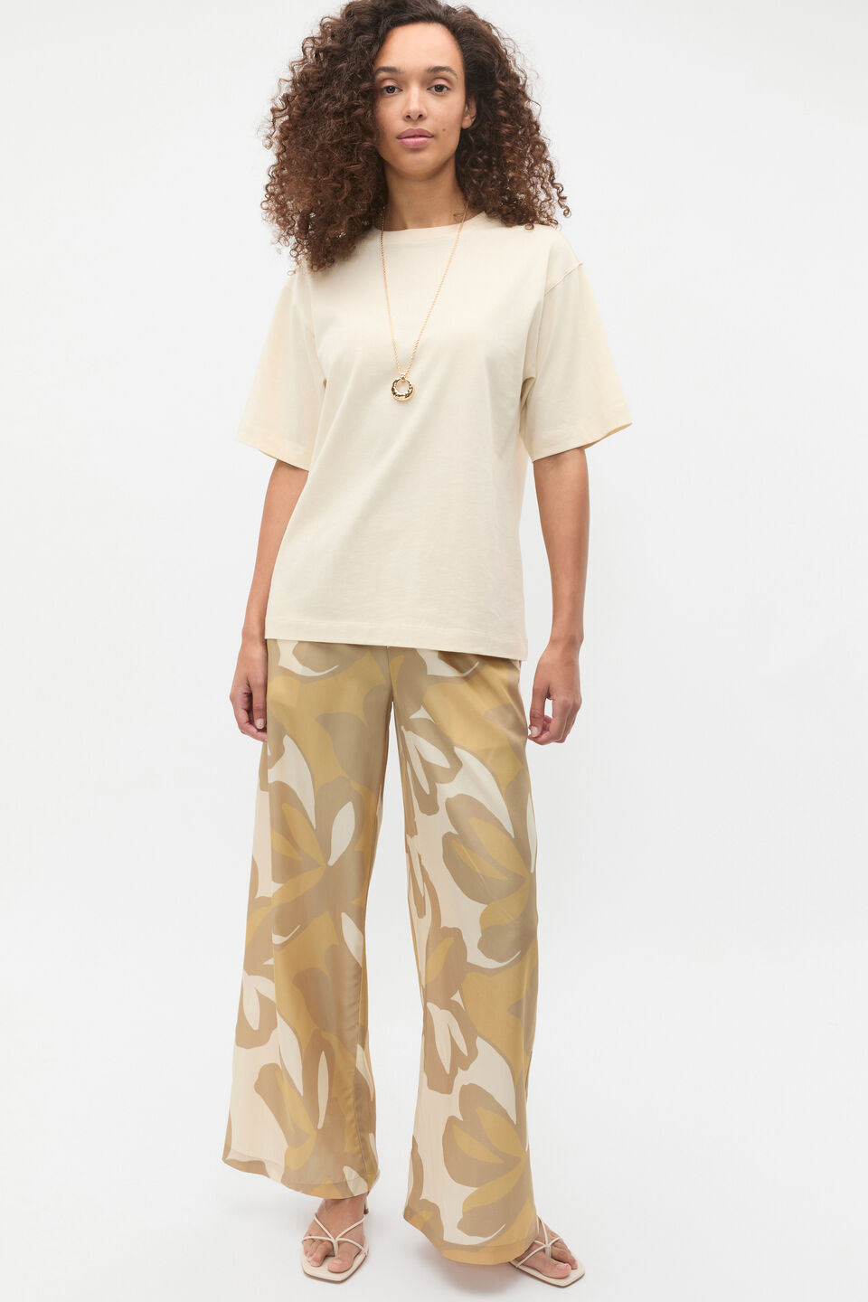 Oversized Longline Tee  Tofu