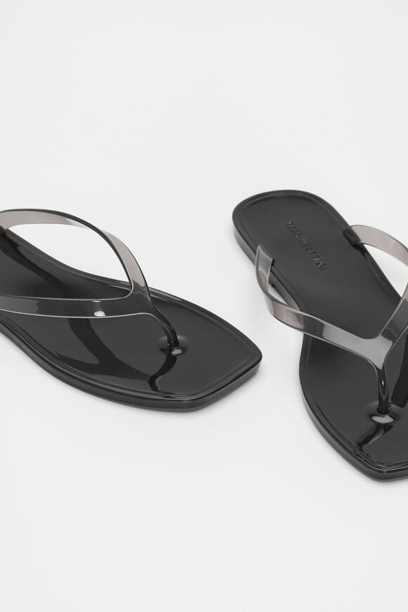 Elle Jelly Flip Flop  Black  hi-res