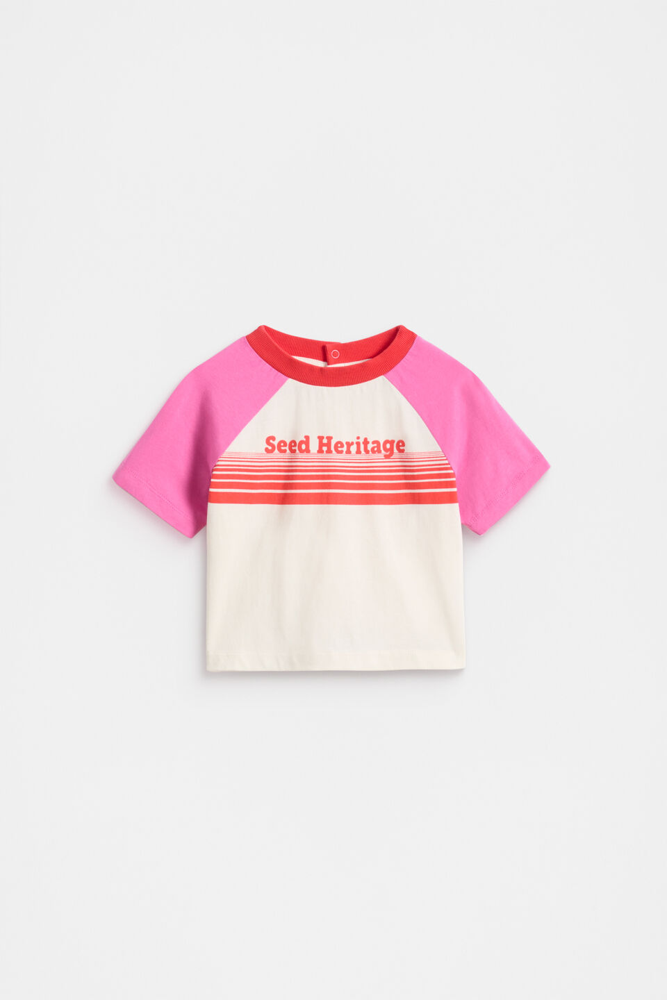 Colourblock Logo Tee  Wild Berry
