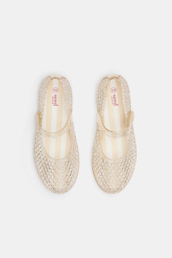 Cage Jelly Ballet  Gold Glitter  hi-res