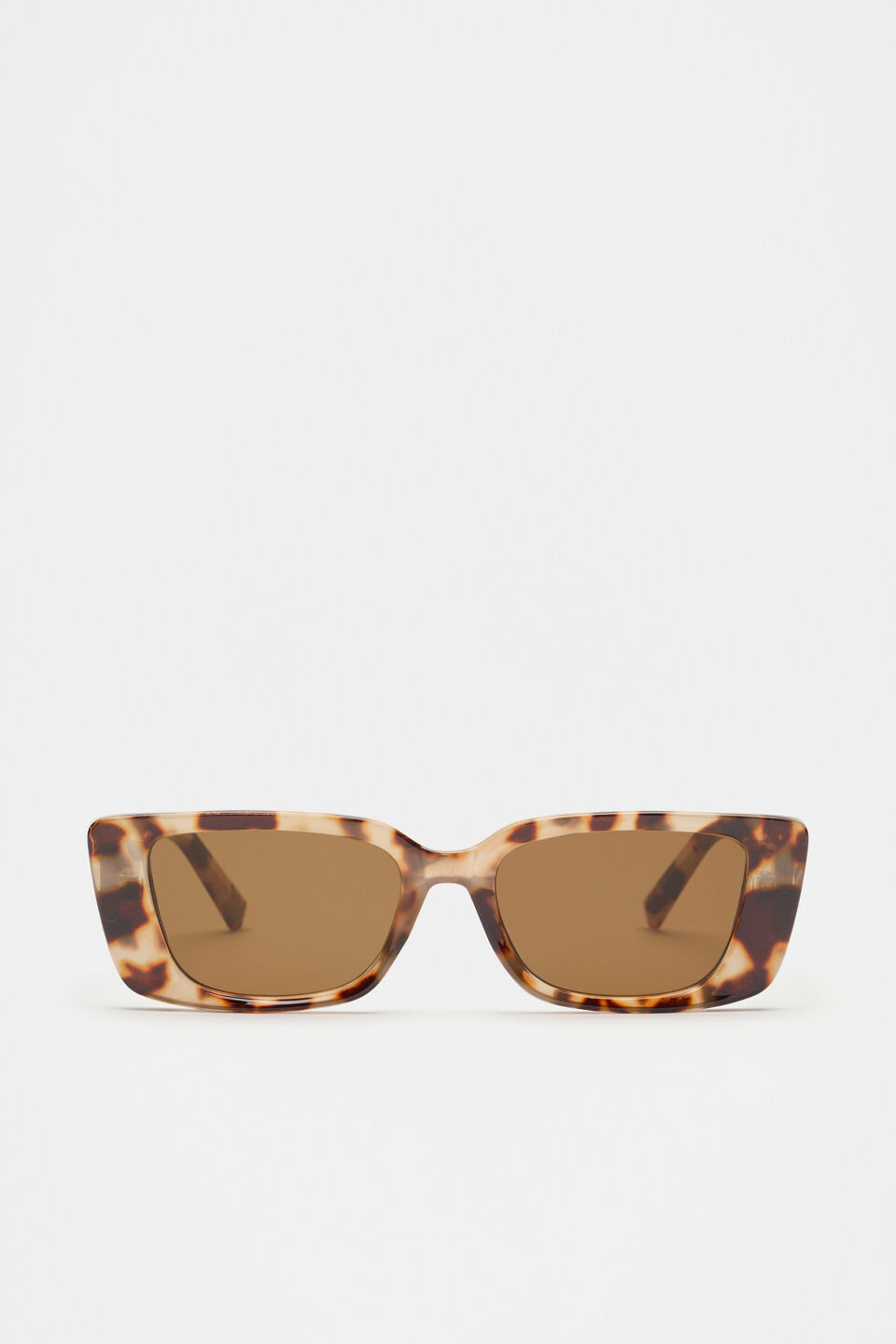 Poppy Rectangle Sunglasses  Spice Tort