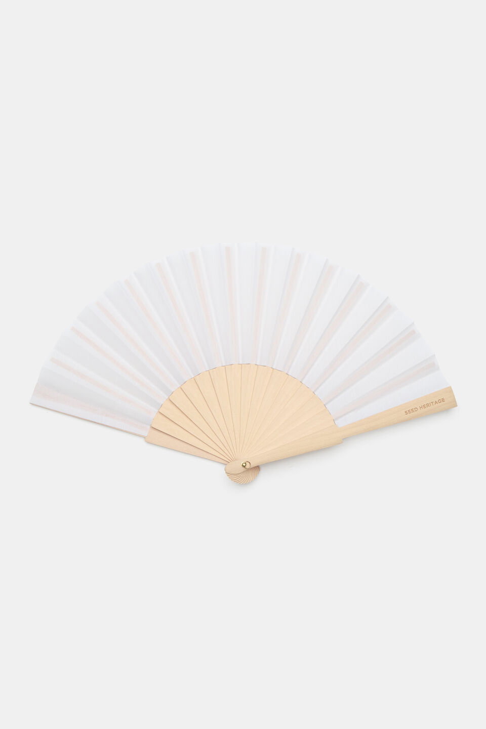 Seed Hand Fan  Cream