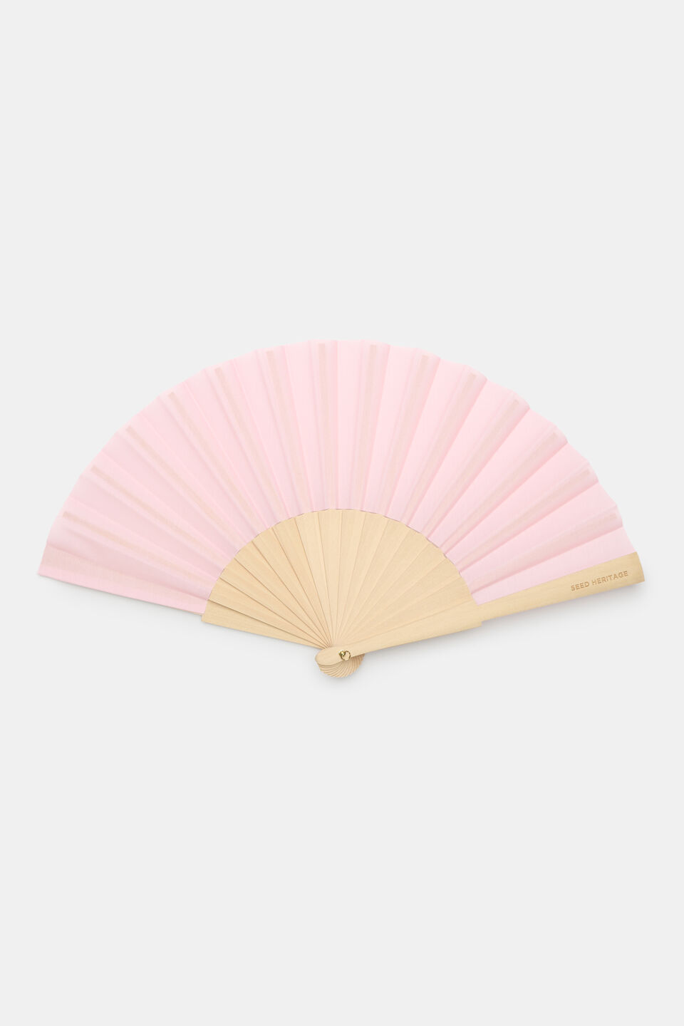 Seed Hand Fan  Pale Blossom