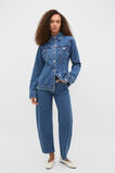 Denim Cinch Waist Jacket  Heritage Wash  hi-res