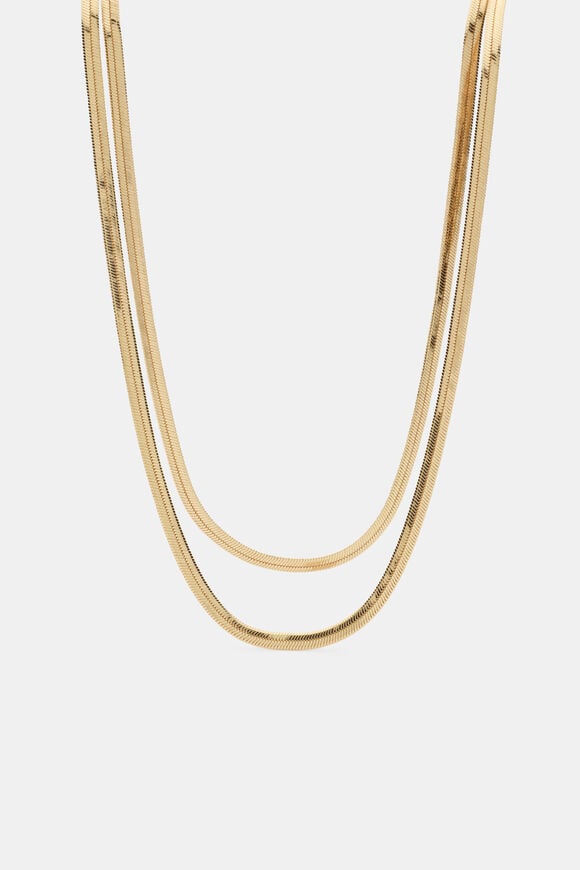 Double Layer Necklace  Gold  hi-res