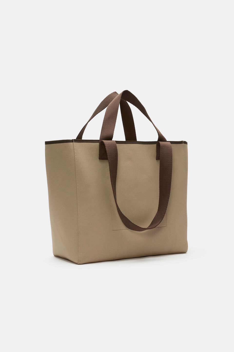 Seed Logo Knit Tote  Sandstone