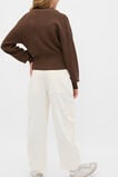 Zip Through Knit Cardigan  Chocolate  hi-res