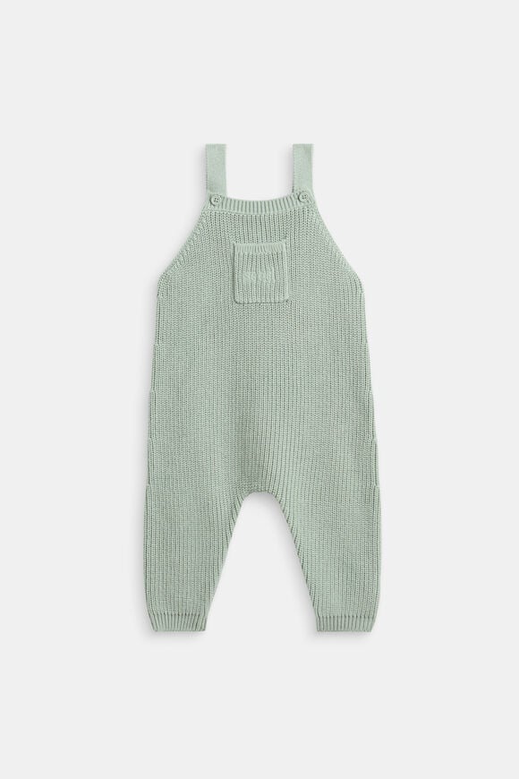 Knit Logo Overall  Sage  hi-res