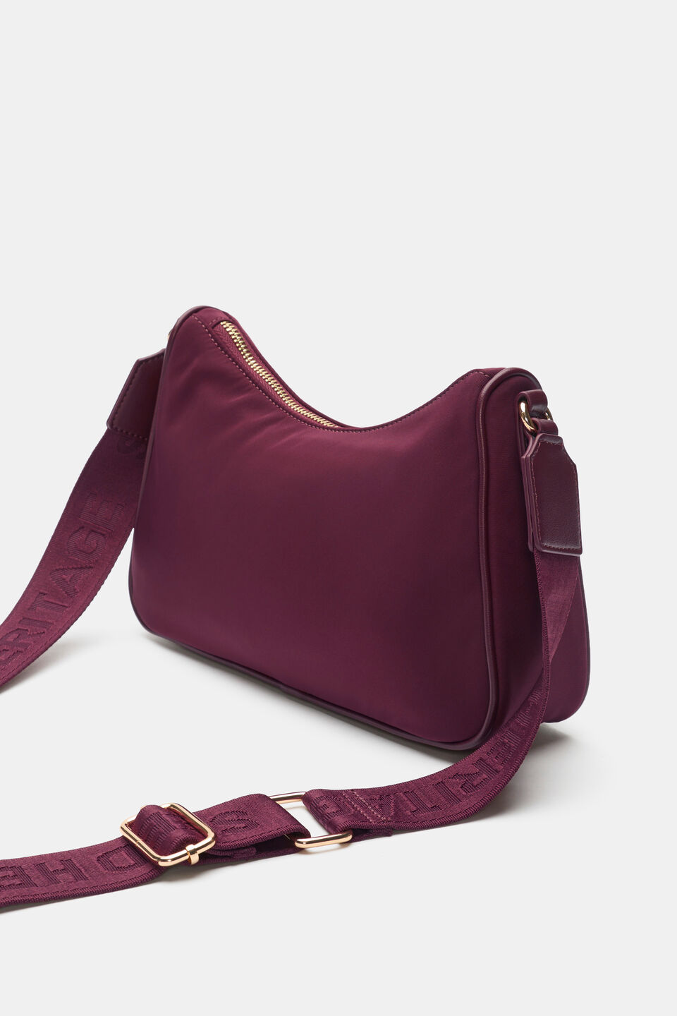 Tech Essential Crossbody Bag  Plum Red