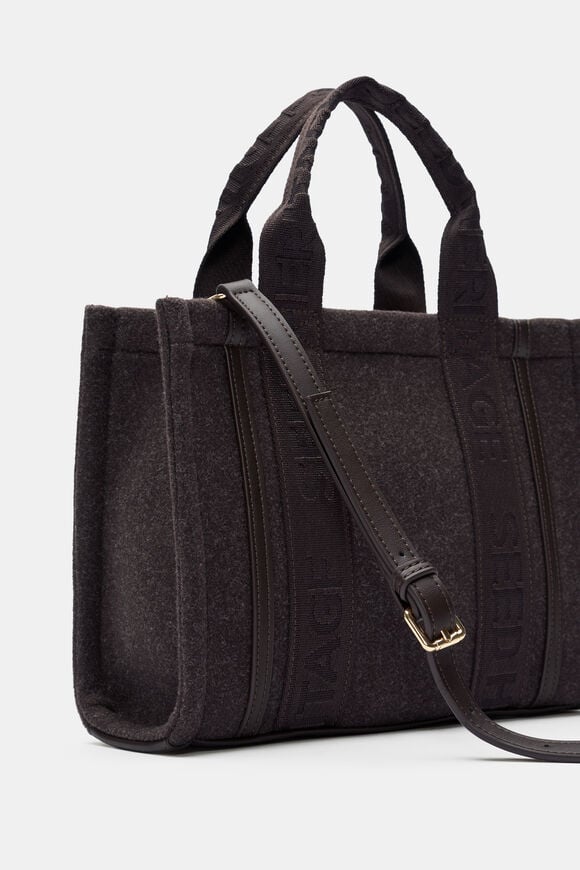 Felt Mini Tote  Coffee Bean  hi-res