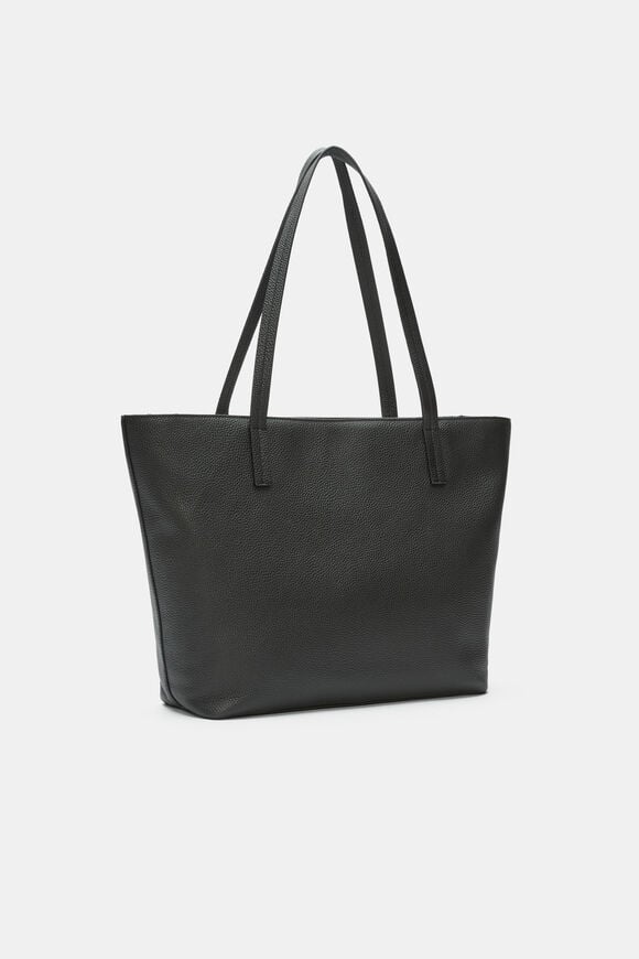 Leather Everyday Tote  Black  hi-res