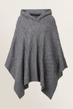 Cable Hood Poncho    hi-res