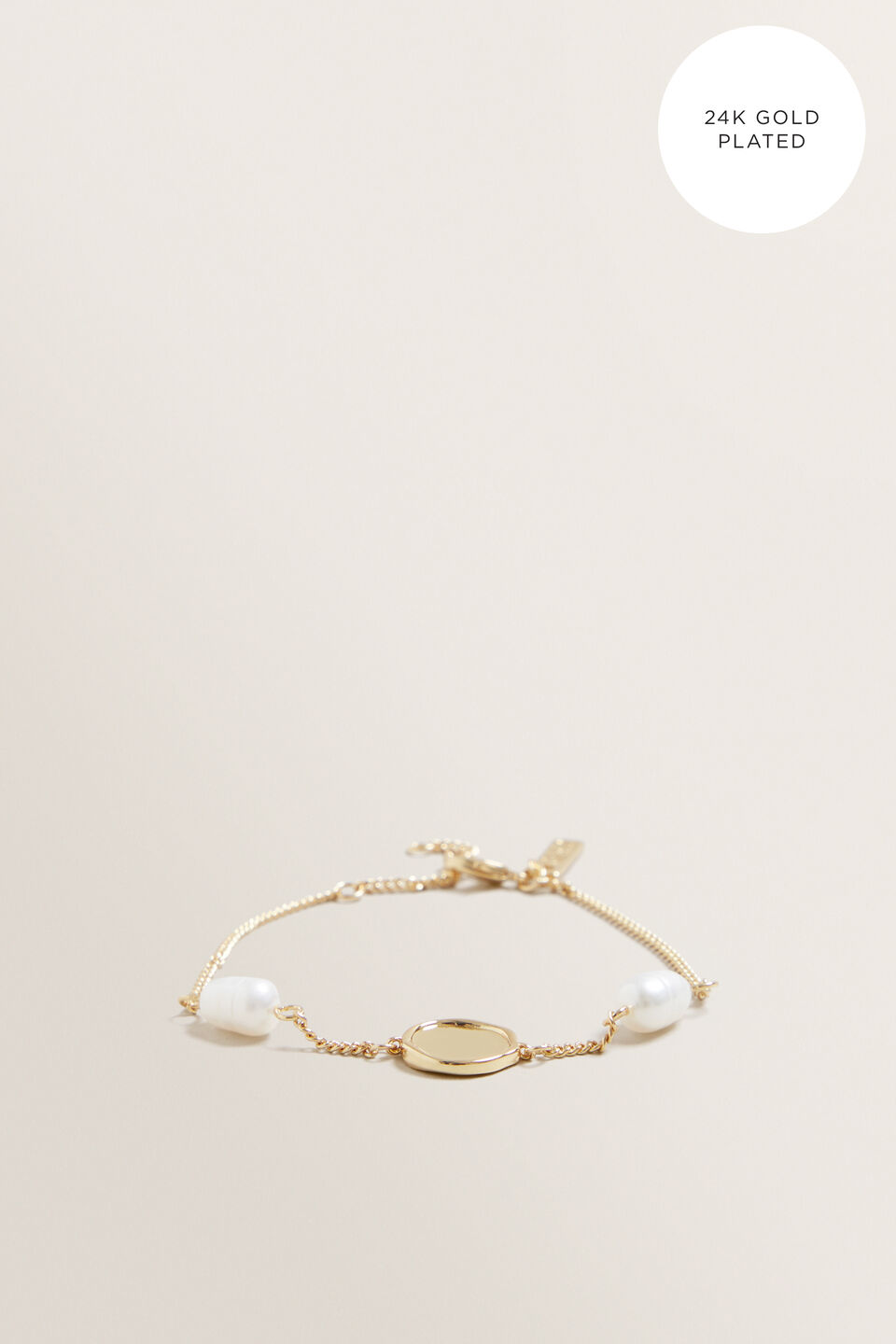 Fine Pearl Disc Bracelet  9