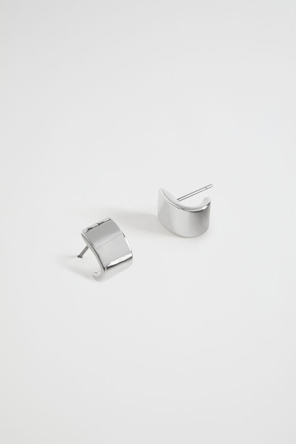 Mini Rectangle Stud  Silver  hi-res