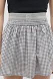Elasticated Check Skirt  Grey Check  hi-res
